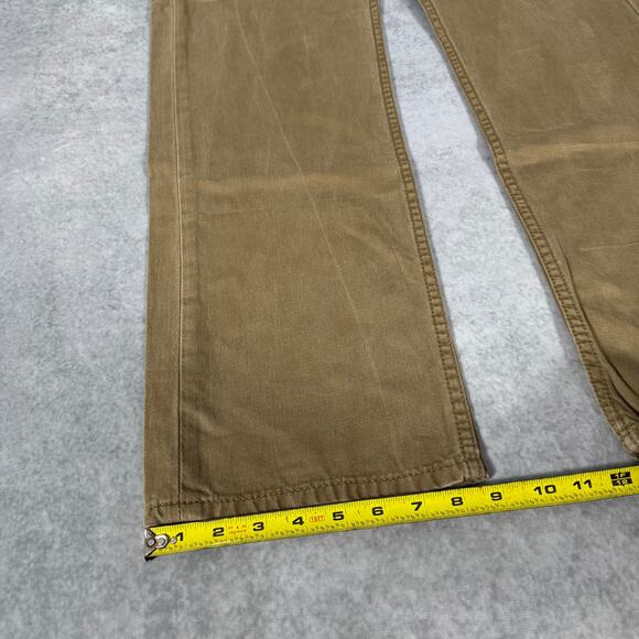 Levi’s 505 Straight Fit Khaki Denim Jeans Classic Work Style - Size: 38x34 - Picture 3 of 9